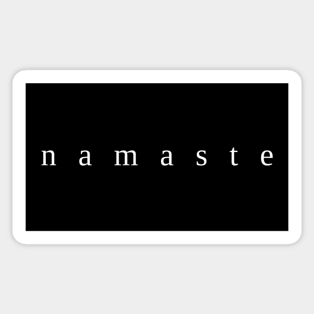 Namaste Small Letter Serif Text Sticker by little osaka shop